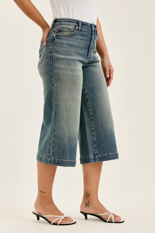 Judy Blue High Waist Marian Culotte Denim Jeans 881143