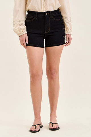 Judy Blue High Waist Star Studded Slim Denim Short 150389