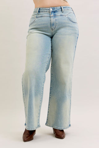 Judy Blue High Waist Column Straight Denim Jeans 881044