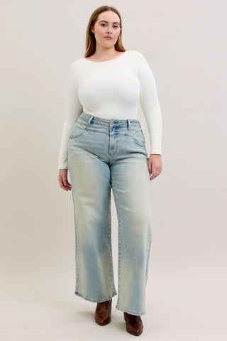 Judy Blue High Waist Column Straight Denim Jeans 881044