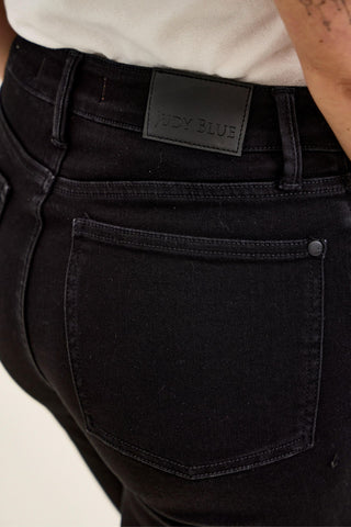 Judy Blue High Waist Tummy Control Black Bootcut Denim Jeans 881184 - Petite