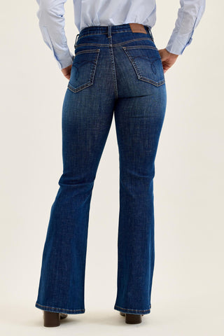 Judy Blue High Waist Tummy Control Charlotte Flare Denim Jeans 881188