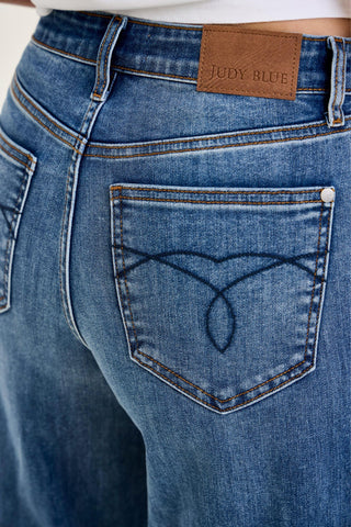 Judy Blue High Waist Palazzo Denim Jeans 82749