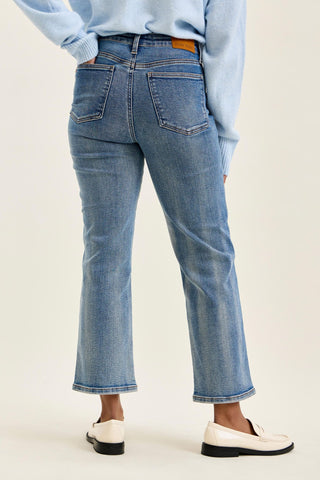 Judy Blue High Waist Tummy Control Peggy Ankle Straight Denim Jeans 881166