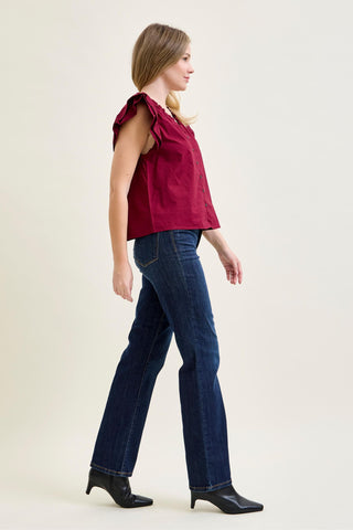 Judy Blue High Waist Straight Denim Jeans 82627