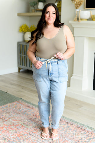 Judy Blue Cooper High Rise Vintage Denim Jogger - Exclusive