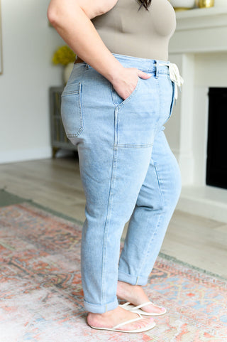 Judy Blue Cooper High Rise Vintage Denim Jogger - Exclusive