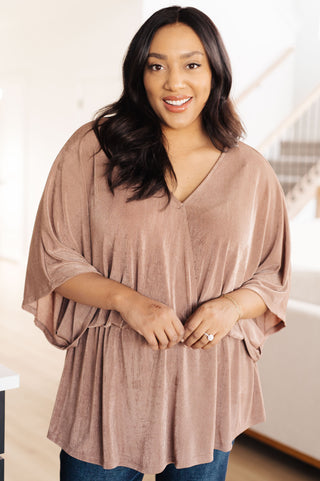 Mittoshop Dazzlingly Draped V-Neck Blouse