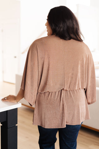Mittoshop Dazzlingly Draped V-Neck Blouse