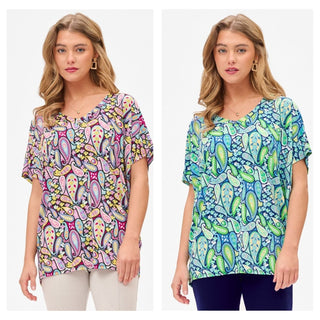 Dear Scarlett Paisley Sadie Top