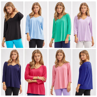 Dear Scarlett Dear Scarlett Signature Classic V-Neck Top