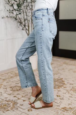 Judy Blue Debbie High Rise Stone Wash Straight Fit Jeans - Exclusive
