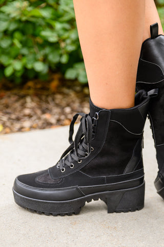 Mittoshop Desert Nights Lace Up Boots In Black