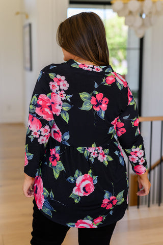 Shopin La Doing My Best Floral Top