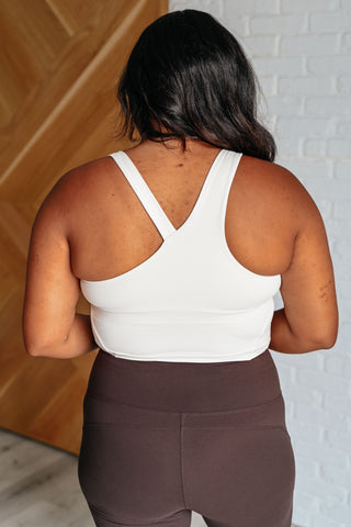 Rae Mode Doing it For Me Asymmetrical Tank in White Pearl