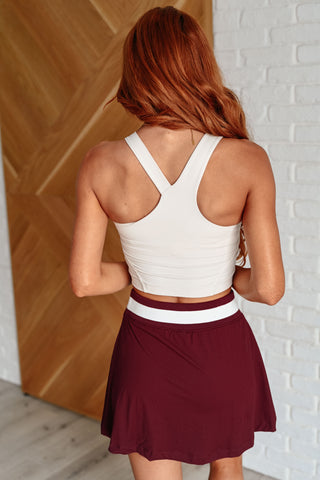 Rae Mode Doing it For Me Asymmetrical Tank in White Pearl