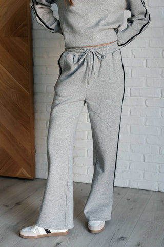 One Eleven North Don't Get Stuck Stripe Detail Sweatpants