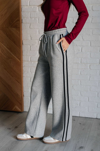 One Eleven North Don't Get Stuck Stripe Detail Sweatpants