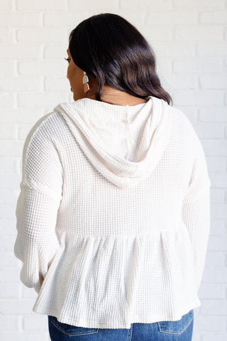 One Eleven North Don't Waffle About Waffle Knit Hoodie