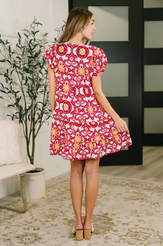 GiGio Don't You Go Away Balloon Sleeve Dress