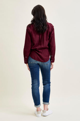 Judy Blue Basic Mid Rise Cuffed Slim Denim Jeans 82428