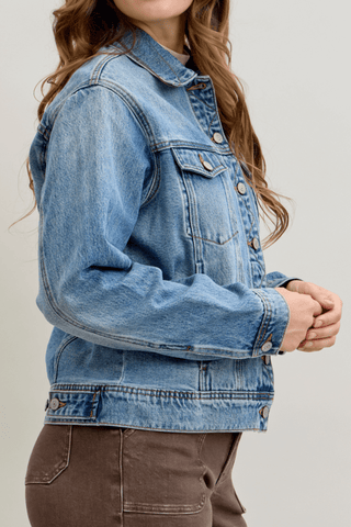 Judy Blue Rigid Magic Boyfriend Denim Jacket 7887
