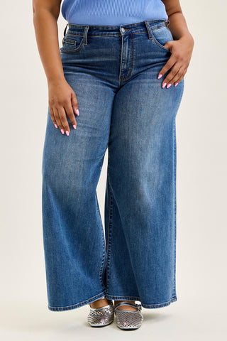 Judy Blue High Waist Palazzo Denim Jeans 82749