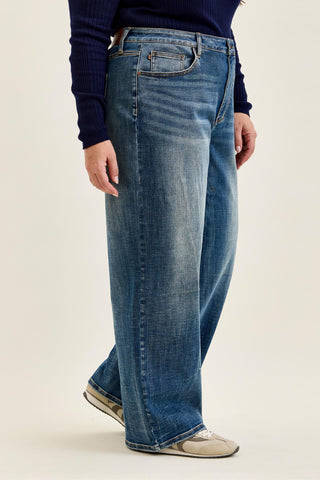 Judy Blue High Waist Vintage Blast Wilhelmina Baggy Denim Jeans 881157