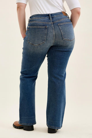 Judy Blue Mid Rise Daisy Dusk Rider Bootcut Denim Jeans 82751