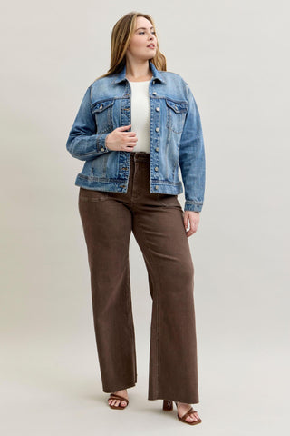 Judy Blue Rigid Magic Boyfriend Denim Jacket 7887