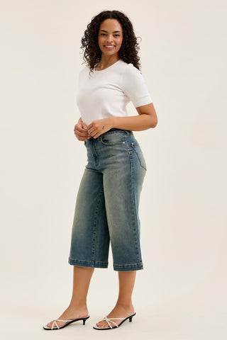 Judy Blue High Waist Marian Culotte Denim Jeans 881143
