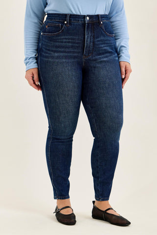 Judy Blue High Waist Tummy Control Sienna Bandana Skinny Denim Jeans 881156