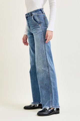 Judy Blue High Waist Retro Wide Leg Denim Jeans 82648