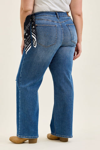 Judy Blue High Waist Brenda Rigid Magic 90's Straight Denim Jeans 881190