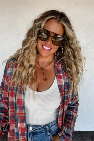 Blakeley Plaid Lola Cardigans
