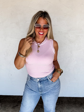 Blakeley Summer Bianca Striped Ribbed Tank