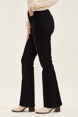 Judy Blue High Waist Tummy Control Black Bootcut Denim Jeans 881184