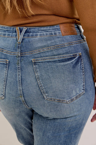 Judy Blue High Waist Tummy Control Straight Denim Jeans 881049