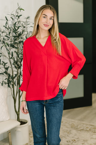 One Eleven North Easy Essence V-Neck Oversized Tunic Top