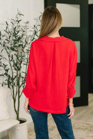 One Eleven North Easy Essence V-Neck Oversized Tunic Top