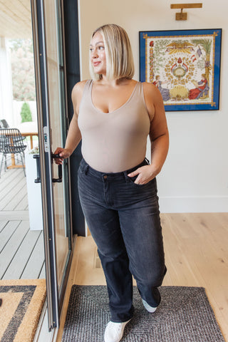 Soda The Basics Bodysuit In Light Mocha