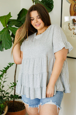 Haptics Endless Memories Tiered Babydoll Top