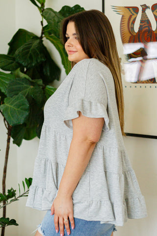 Haptics Endless Memories Tiered Babydoll Top