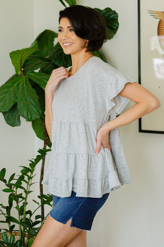 Haptics Endless Memories Tiered Babydoll Top