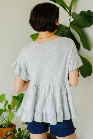 Haptics Endless Memories Tiered Babydoll Top