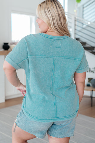 Very J End of Beginning Mineral Wash Top