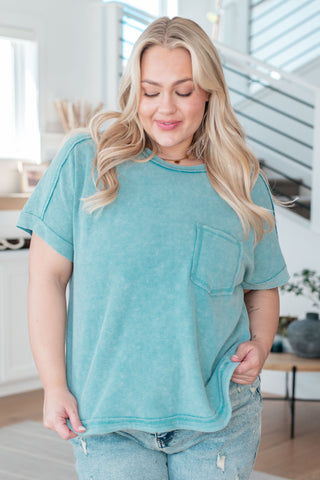 Very J End of Beginning Mineral Wash Top