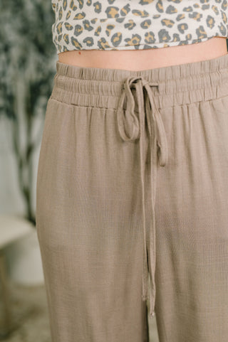 Zenana Essential Feeling Straight Leg Lounge Pants in Light in Cocoa