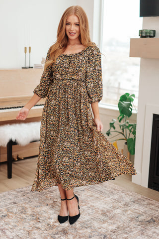 Polagram Ever So Briefly Floral Maxi Dress