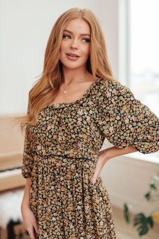Polagram Ever So Briefly Floral Maxi Dress